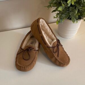 UGG Tan Moccasin Slippers with Soft Lining